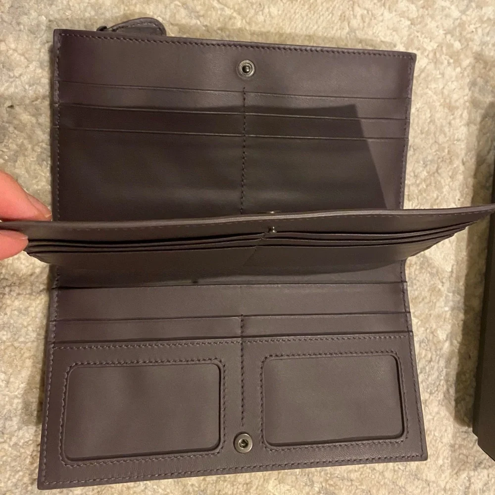 Bottega Veneta Long Wallet with Coin Purse, Brand New!